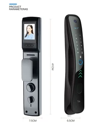 easy installation Passcode keyless CE certificate High Security smart lock with camera