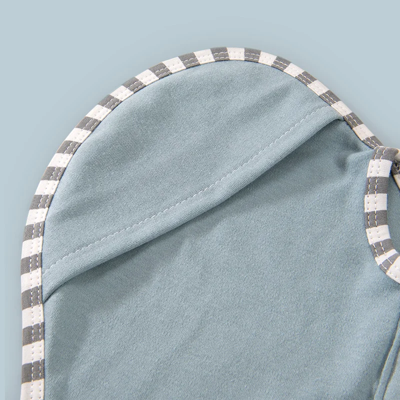 Soft Breathable Cotton Swaddle Blanket Zipper Easy Zip Wrap Transition Newborn Baby Printed Technique Baby Girls Boys Sleep