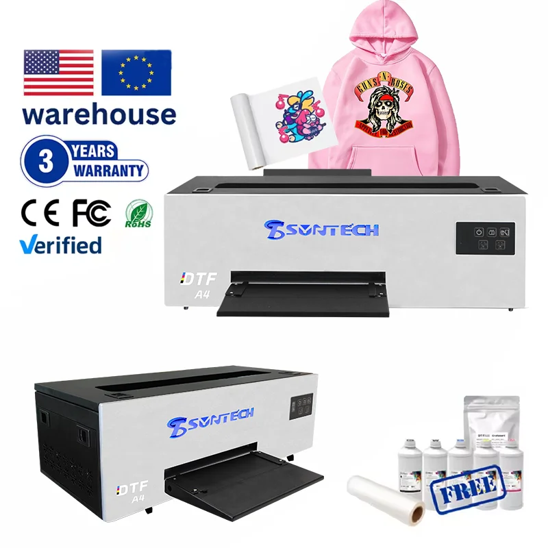 Hot Mini A4DTF Hot stamping machine T-shirt hat pillowC200DTF digital printing machine mouse pad shoes Heat transfer DTF printer