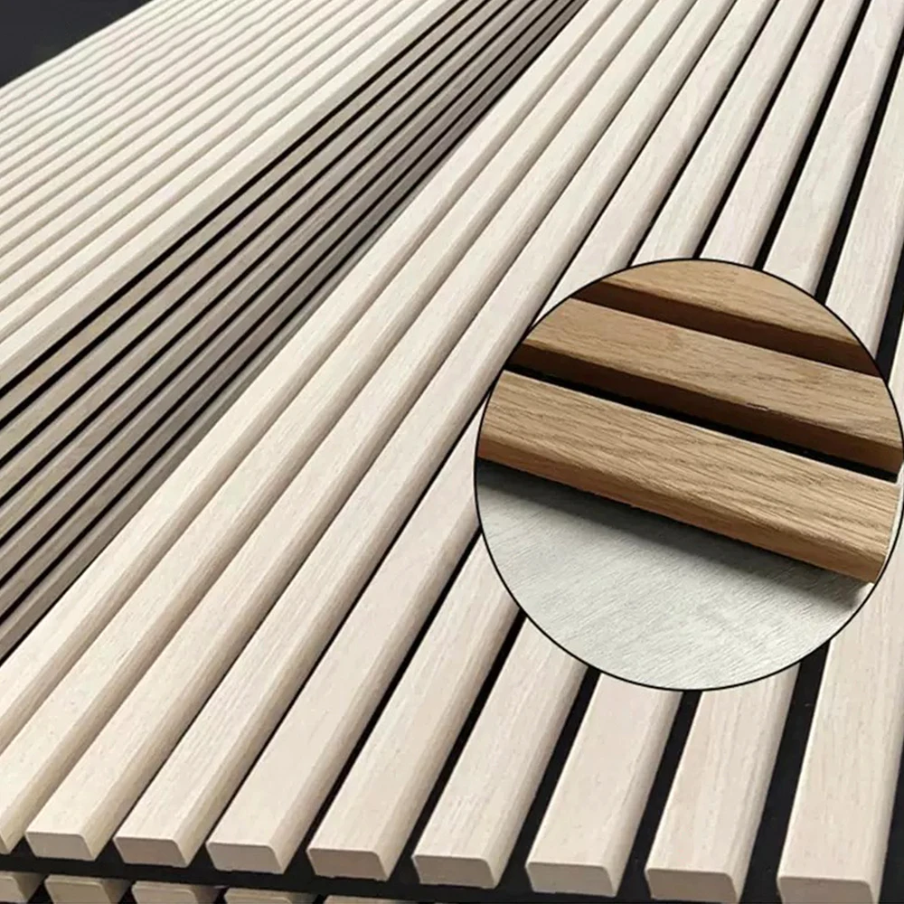 High Quality Soundproof Wall Panels Mdf  Wood Slatted Wall Acoustic Panels For Interior Decoration Wall And Ceiling