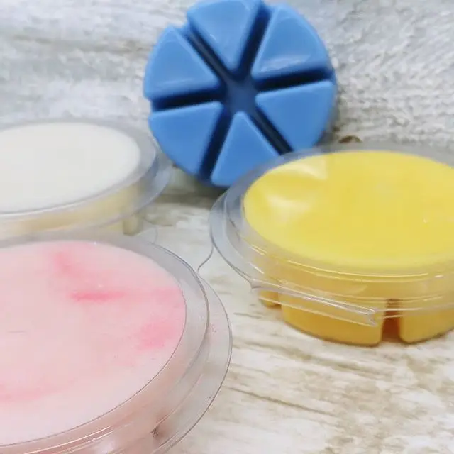 Round Shape 6 Cavity Soy Wax Melts Mmould Clamshell Packaging