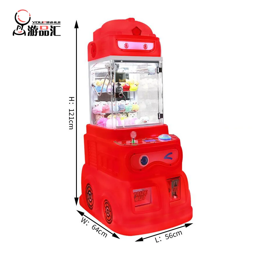 New Designed Variety Coin Operate Plastic Doll Indoor Mini Plush Toys Claw Machine Arcade Game Mini Claw Machine For Sale