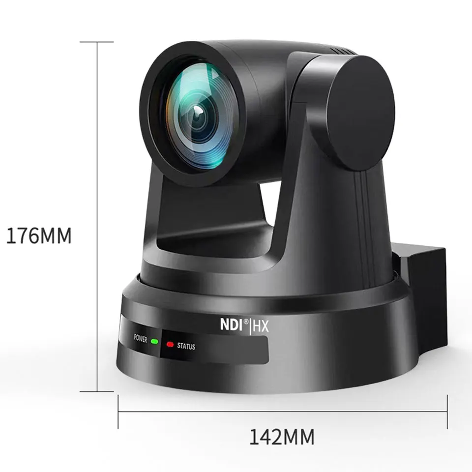 Amazing Ai Human Tracking NDI HX POE 1080P 20X sdi+hd mi+lan+usb3.0 Broadcast PTZ Live Streaming Camera for Church
