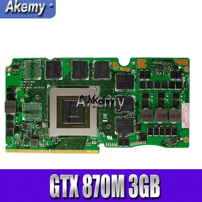 Для Asus ROG G750JZ GTX870M GTX 870M N15E-GT-A2 3 ГБ может использоваться как ноутбук VGA Графическая карта