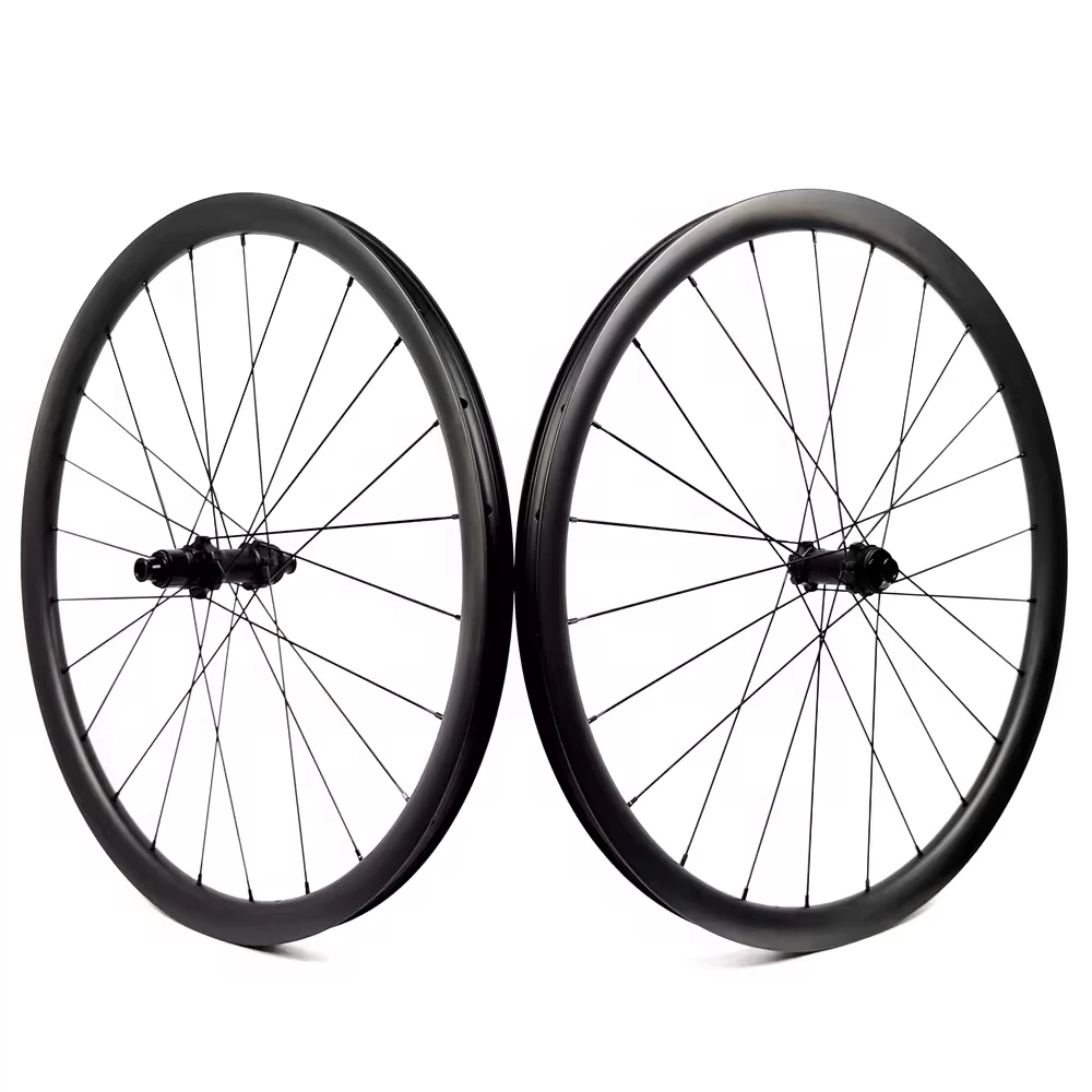 Carbon Bicycle Wheelset 700C Tubeless 30mm Width Carbon Road Bike Wheelset Ultra Light Carbon Wheel bicycle rims