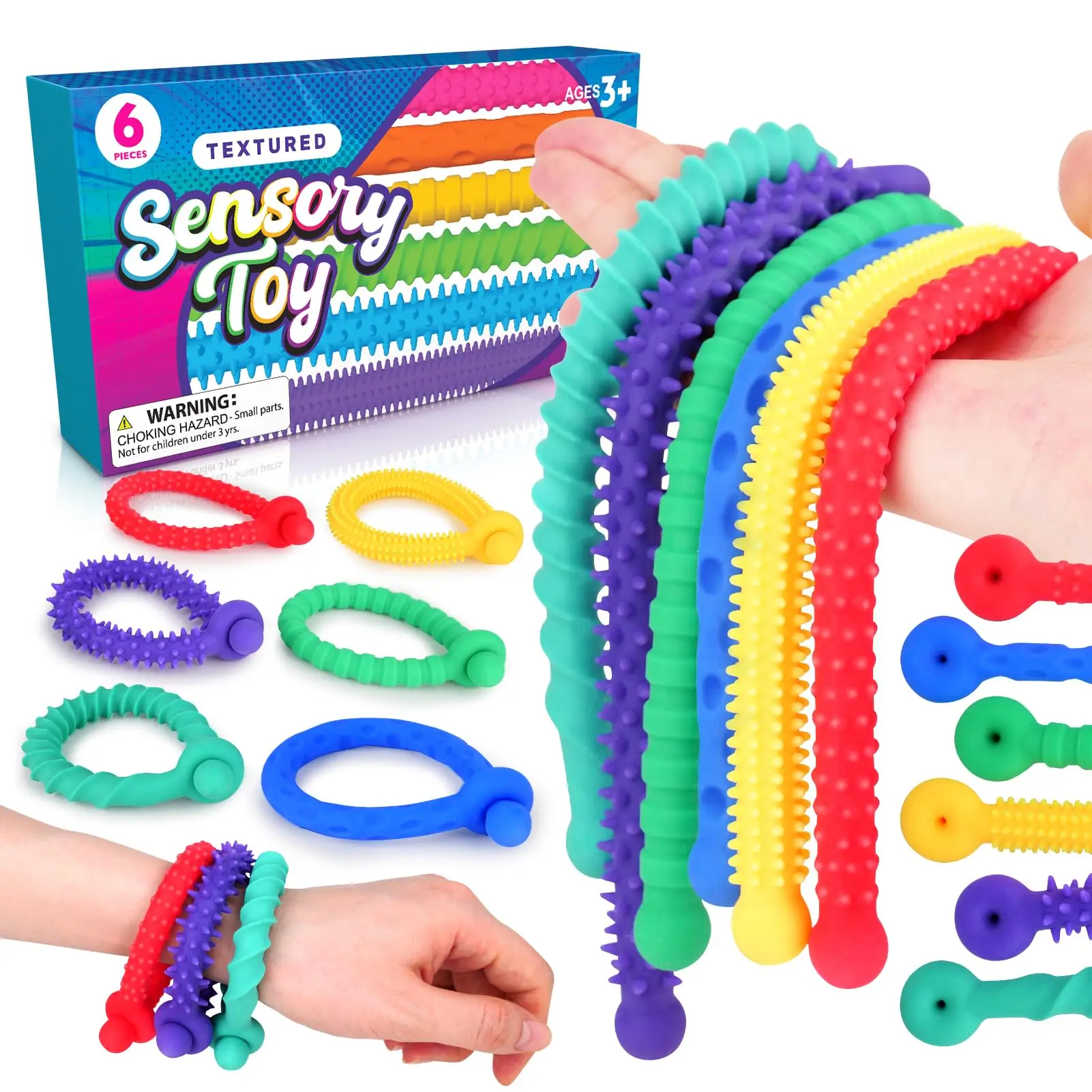 Special Need in Stock Promotion Decompression Autistic Fidget Stretchy Sensory Texture Toys for Baby Kids Gifts