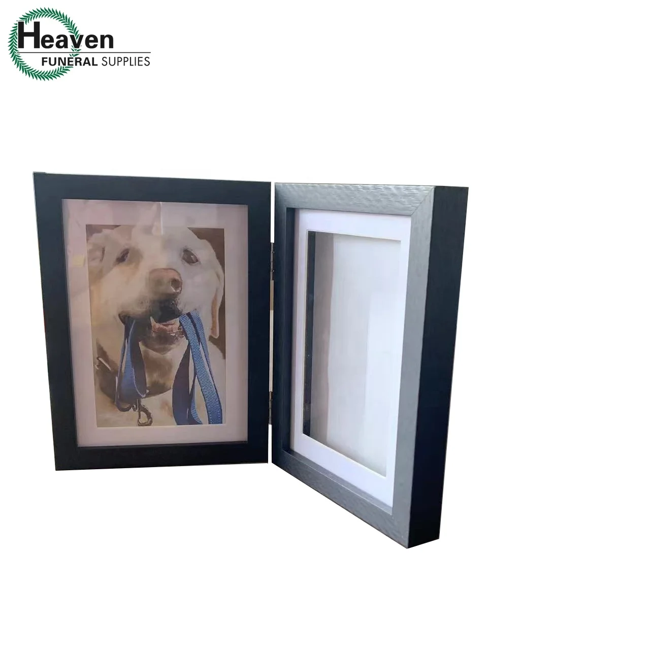 Dog Paw Print Frame 2024 Hot Sale Funeral Pet Cat Paw Prints Memorial Pictures Frame With Clay Paw Print Kit