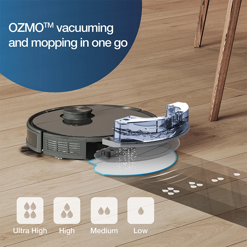 ECOVACS DEEBOT N8 Auto Robot Vacuum Cleaner Intelligent TrueMapping Navigation Robotic Wet And Dry Sweeper Floor Cleaning Robot