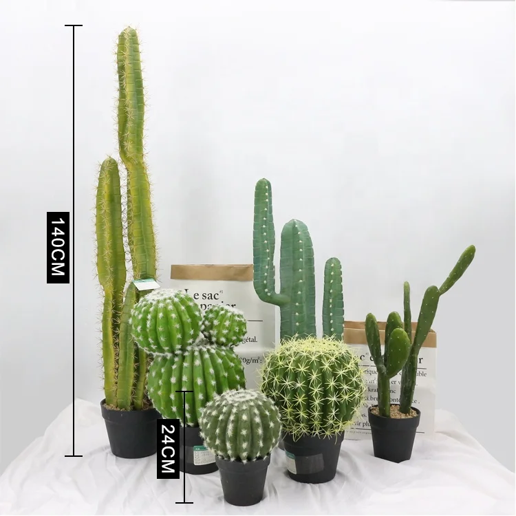 2021 Modern Artificial Plants 140cm Large Cactus Plants for Cactus Decoracion