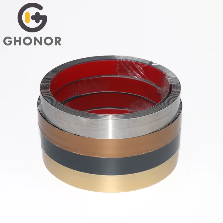 20Mm Gold Silver Black Flat Moulding Wall Tiles Trim Molding Tape Trim For Wall Decoration