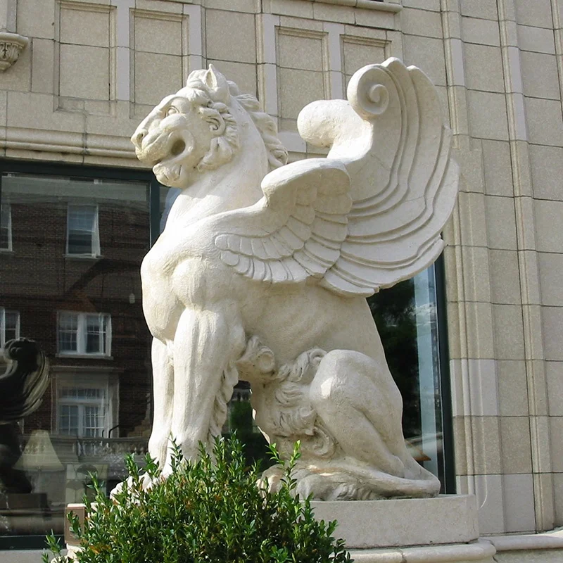 Life size animal sculpture stone marble gargoyle statue