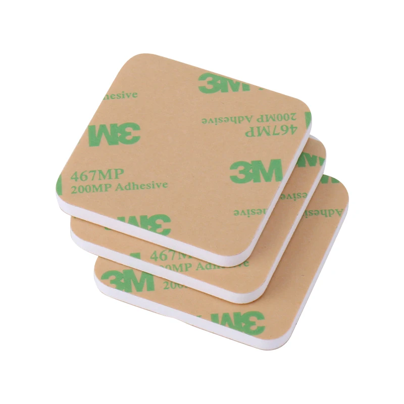 Free Sample Custom Sticker Foam Tape Round Squares Circle Waterproof Double Sided Die Cut EVA Foam Pad 3m Tape