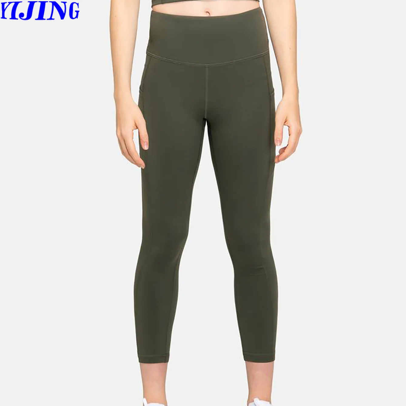 Custom Private Logo Women High Waisted Yoga Leggings With Pockets Tights Leggings Yoga Pants Gym Leggings