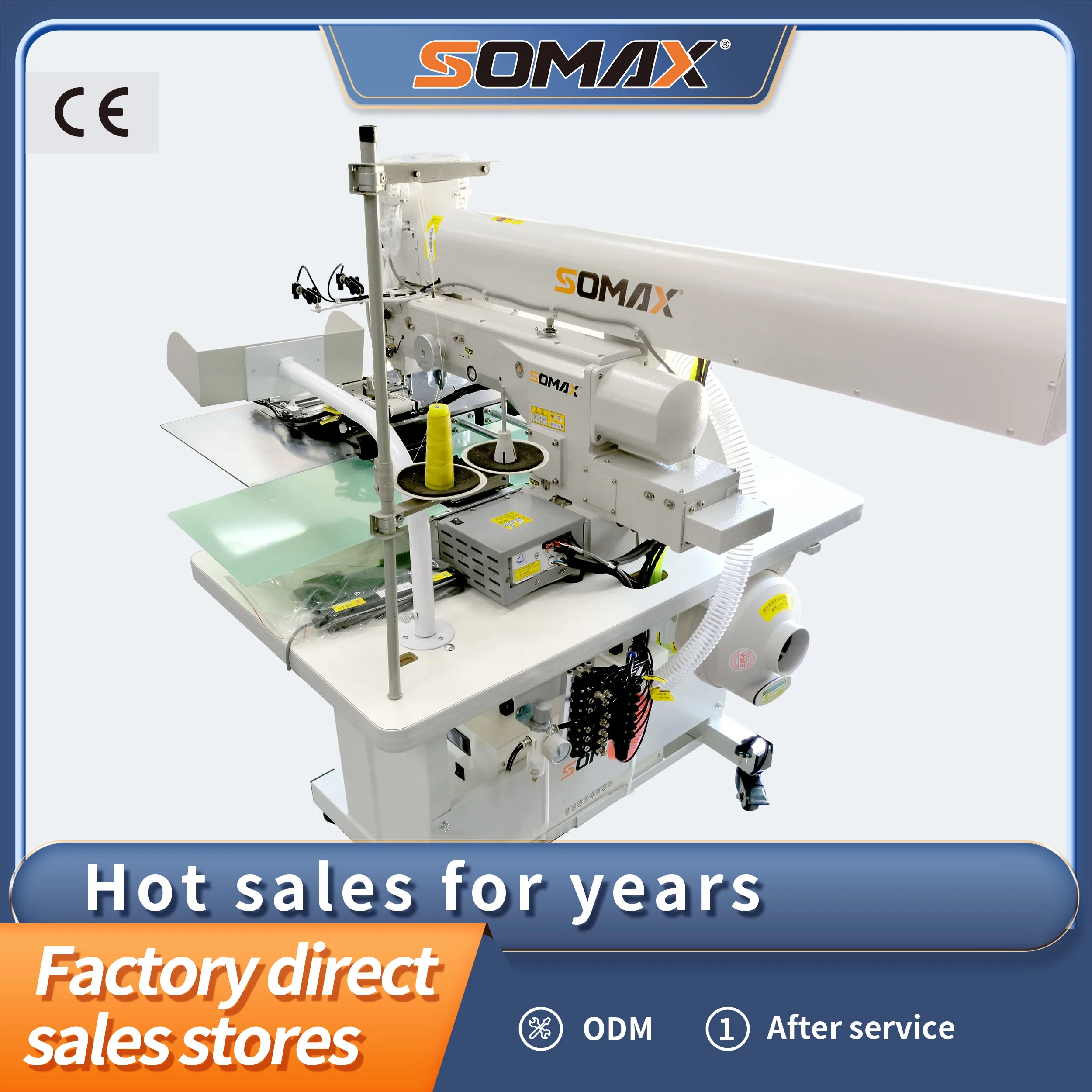 Home Made SM-16S  Hot Sales Sewing Machine Laser Pocket Welting Polo Shirt Placket Garment Auto Industrial Sewing Machine 280