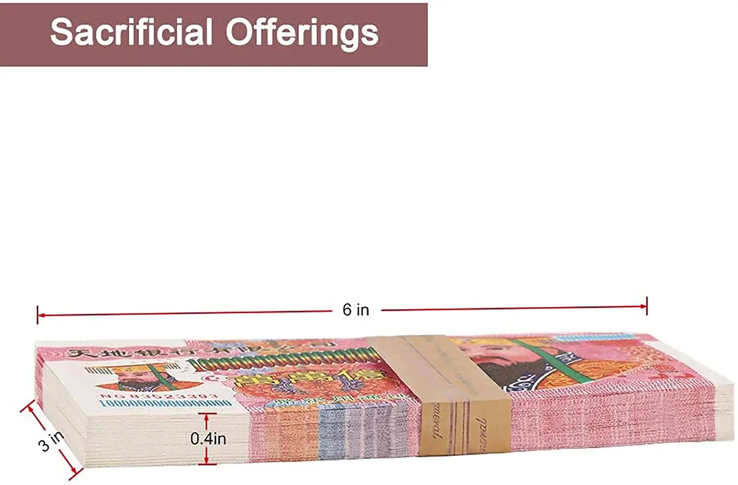 High Limit Ancestor Money-Chinese Joss Paper 400 Pcs Ghost Currency Used in Heaven and Hell Two Currency,Ancestor Money to Burn