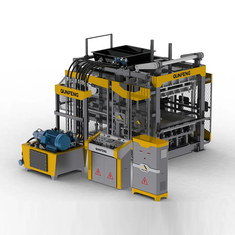 QT12-15 concrete block making machine with curing system hollow concrete block machine china Fly ash brick making