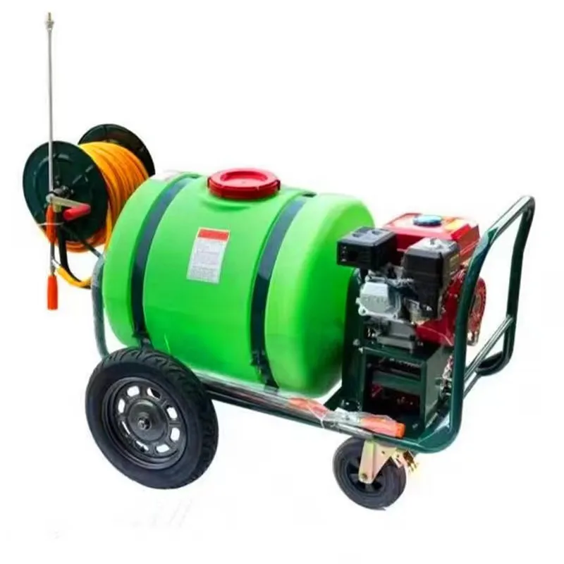 High power gasoline pesticide sprayer 100L hand push charging garden pesticide sprayer disinfection and epidemic prevention