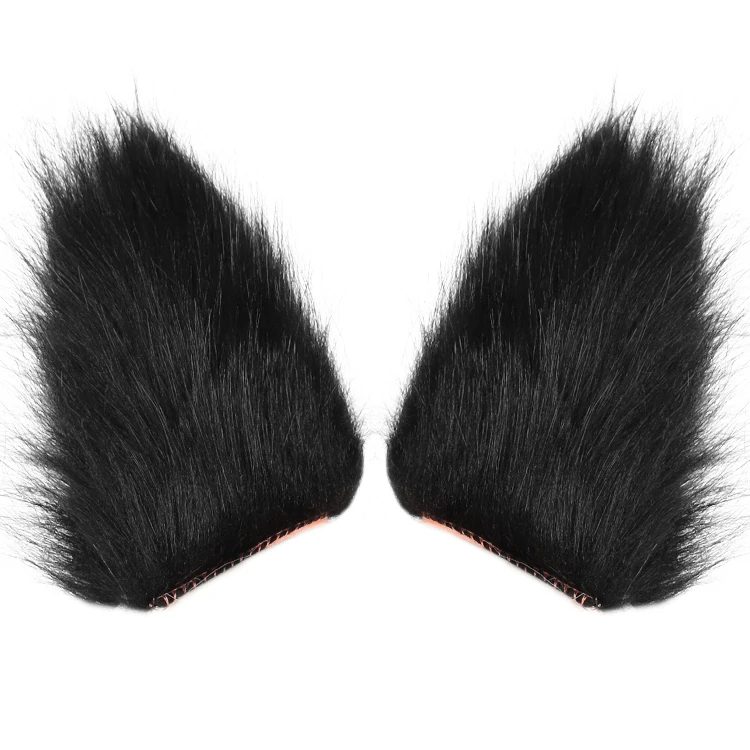 Manufacturer Direct Sales Handmade Fox Wolf Ears Headband Faux Fur Cat Ears Hair Clip