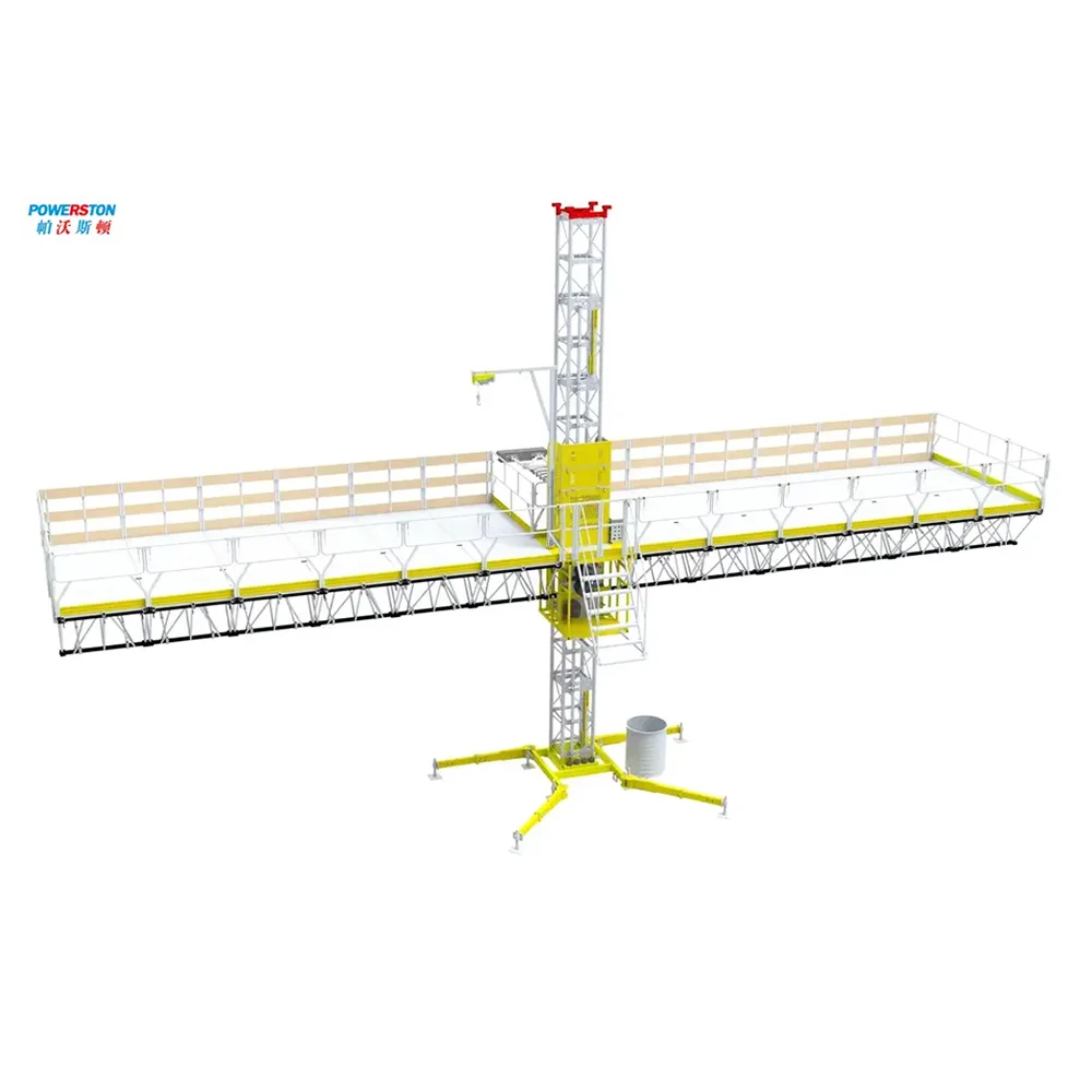 Custom Size Industrial Goods Lift High Rise Building Maintenance Aerial Climbing Working Platform