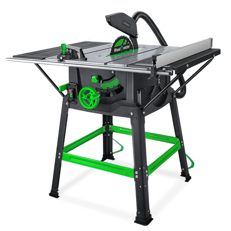 LUXTER 255mm(10 inch) Table Saw For Woodworking 1800W Portable Table Saw Machine for Aluminum Cutting Jobsite