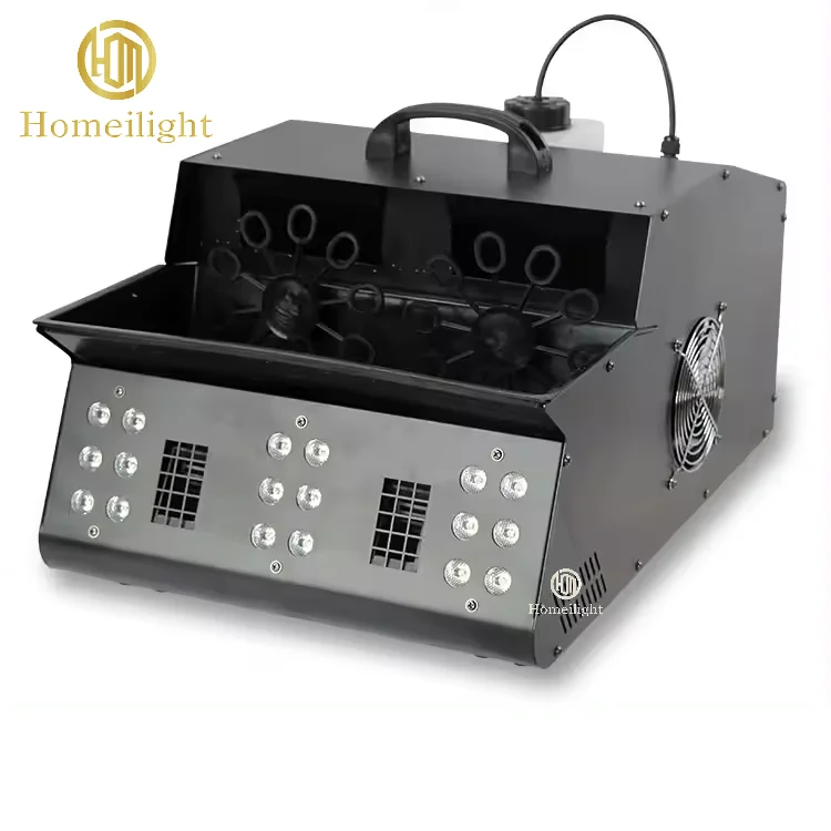 Stage Dmx Remote Control Smoke Bubble Machine 1500w Led Bubble Fog Machine For Party