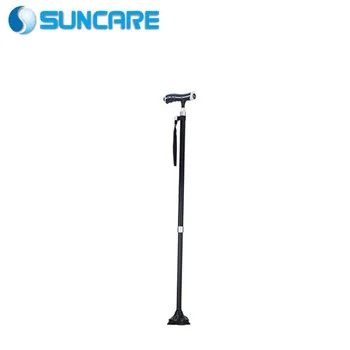 High-quality outdoor LED aluminum alloy crutches multi functional cane walking stick for old people