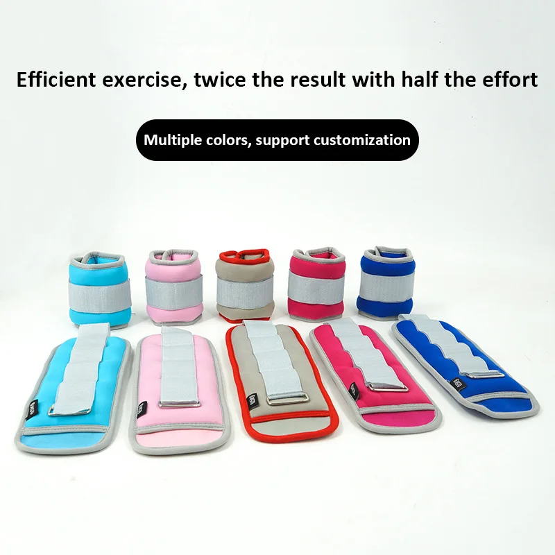 Sports Adjustable Ankle Wrist Weight Gym Fitness Accessories Women Men Unisex Leg Arm Sand Bag Office Workout Exercise 2024 Gray