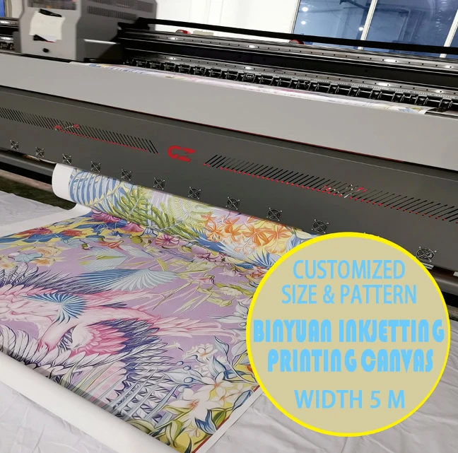 
BY-WDG307 380G HIGH GLOSSY NON WATER-PROOF COTTON CANVAS 