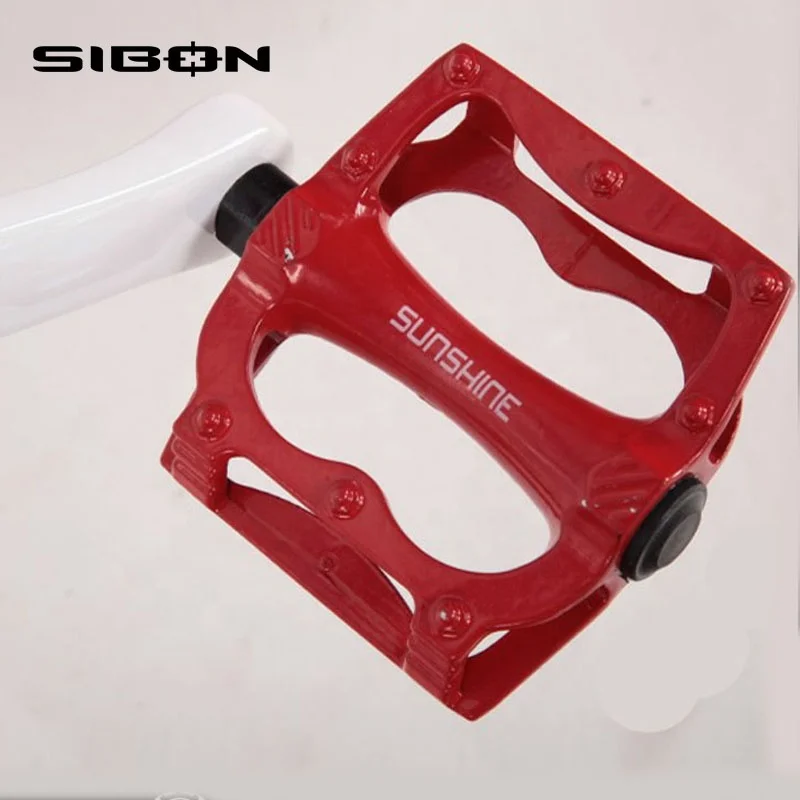 SIBON B0220102 700c pink aluminium alloy frame pedal and bearing fixed hub rubber color tire  lady women fixie bike fixed gear