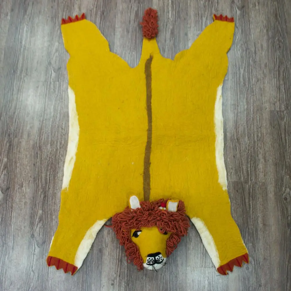 Цветной 100% шерстяной войлочный листовой коврик ручной работы нетканые ткани от непальских женщин ремесленных дизайнерские коврики напольные аксессуары и красота