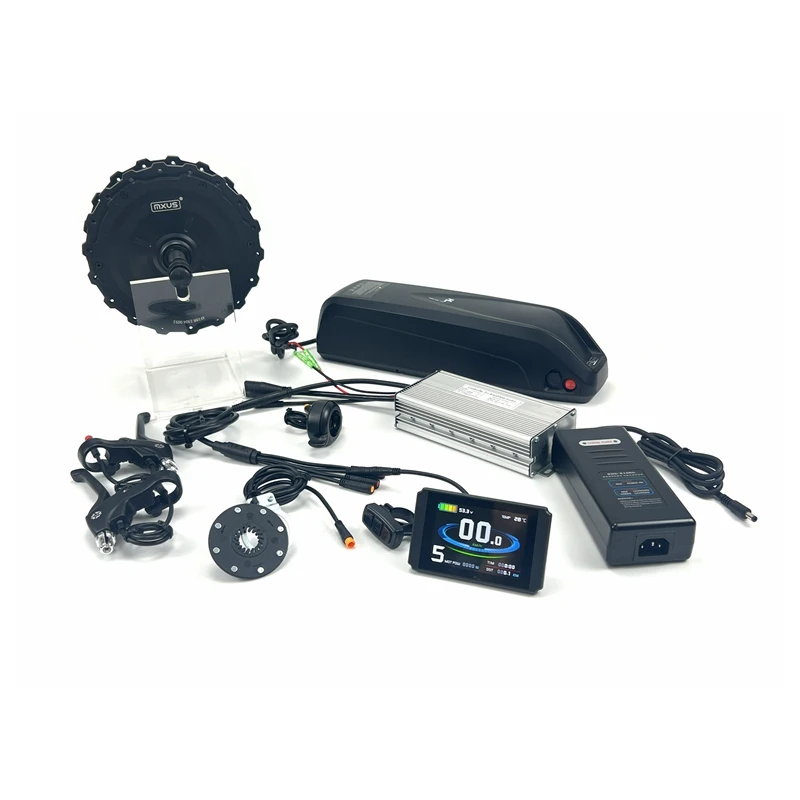 high powerful 48v 1000w ebike conversion kit waterproof connectors with KT controller LCD8H display