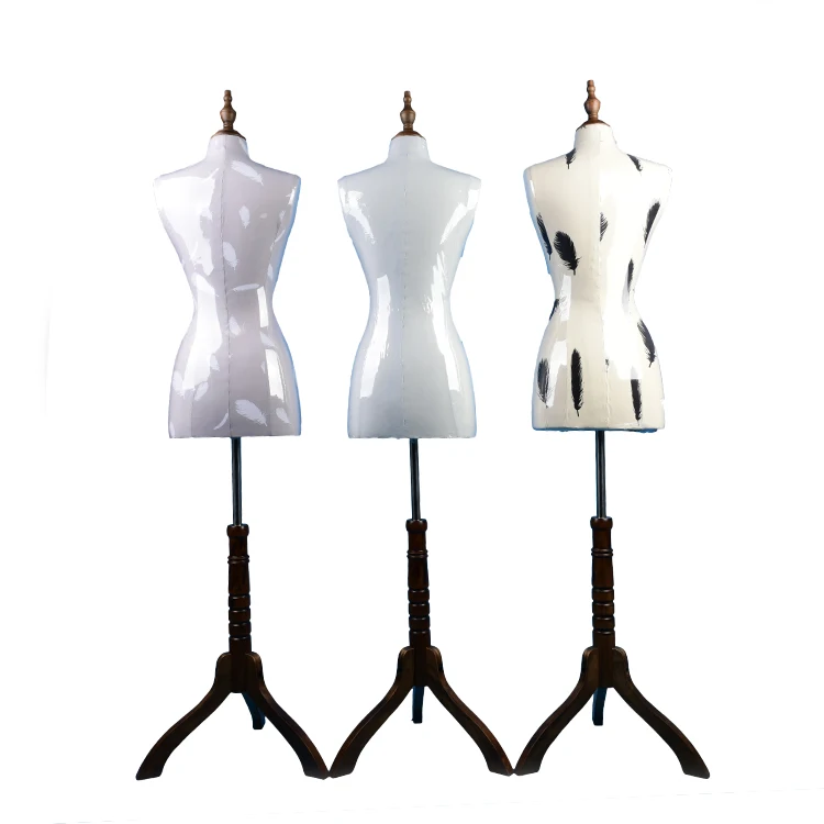 
Feather/pyramid Pattern Customizable Pu Foam Tripod Stand For Mannequin Upper Body 