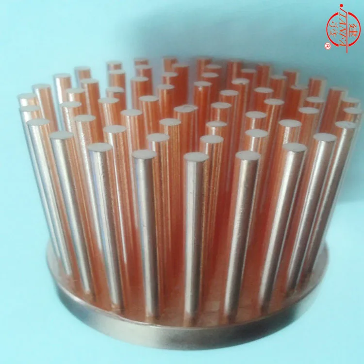 Diameter 40mm  thermal conductive copper cob heat sink, The most ideal Custom house radiator