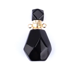 Amazon Hot Sale Natural Healing Stone Essential Oil Diffuser Perfume Bottle Pendant Necklace Jewelry