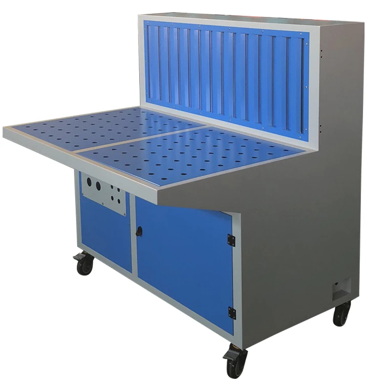 Industrial downdraft bench polishing machine dust collector work welding grinding table