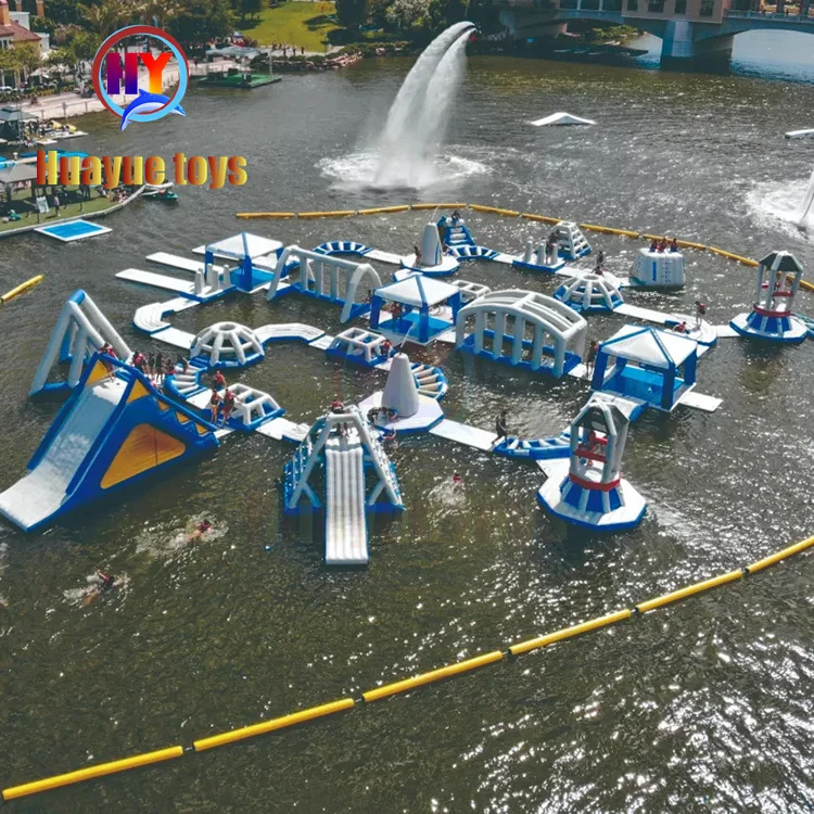 Inflatable Big Theme Park Sea Inflatable Aqua Park Popular Jumping Slide Inflatable Water Amusement Park