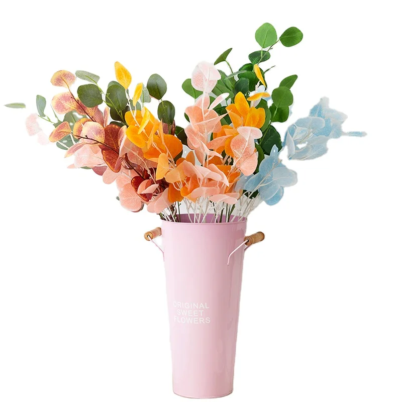 Artificial Plants Hot Sale Cheap Eucalyptus Leaves Apple Leaf Branch Eucalyptus garland