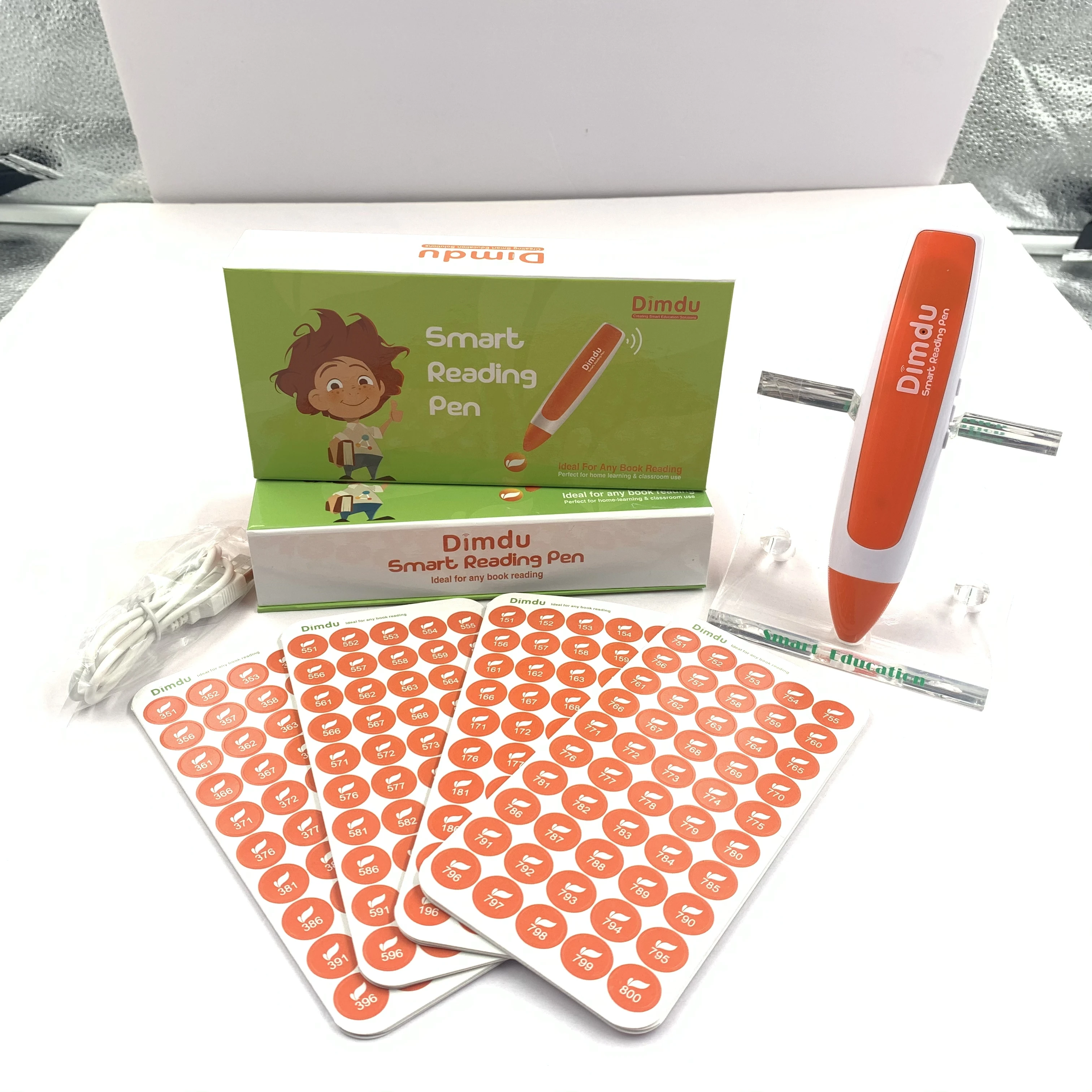 Dimdu English Interactive Sound Book Educational Flash Cards Kids Smart Electronical Talking Pen Learning Machine For Babies