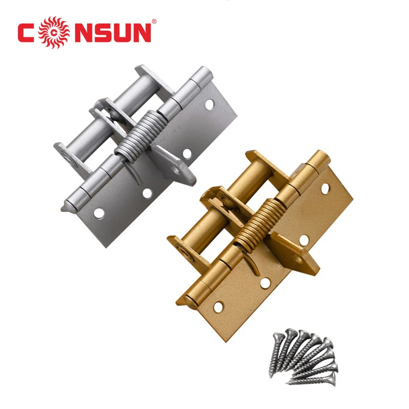 Multi-Function Hinge Spring Positioning Detachable Aluminum Alloy Door Automatic Closing Rebound Hinge