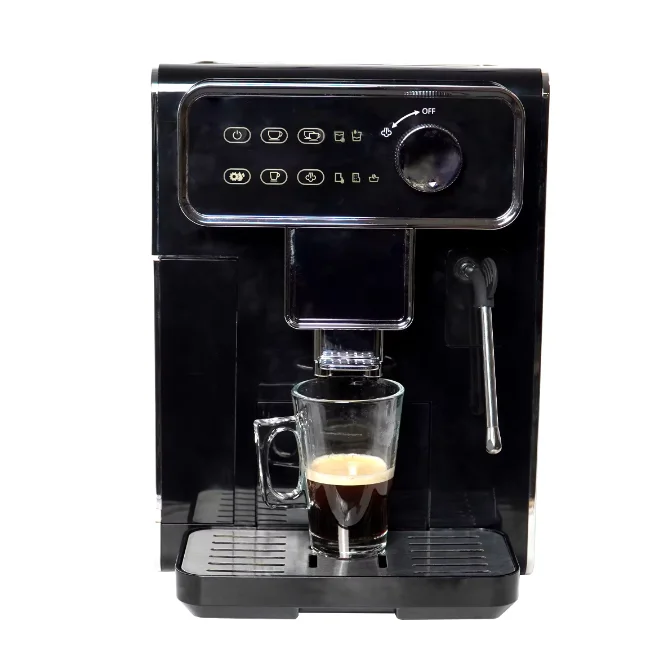 Professional Digital touch screen Multifunctional Stainless Steel Automatic Espresso Coffee Maker Machine with milk frother