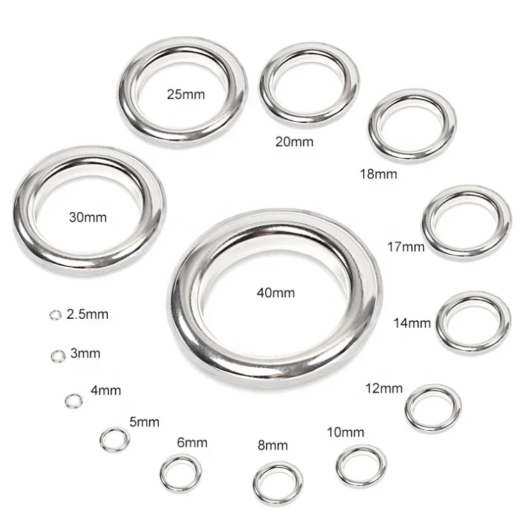 Заводская цена, изготовленные на заказ люверсы из нержавеющей стали для брезента