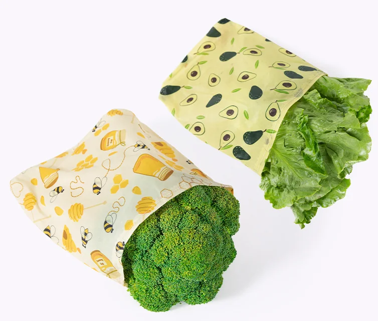 Amazon service all prime reusable eco friendly 100% cotton organic long lasting plastic free zero waste beeswax food bag