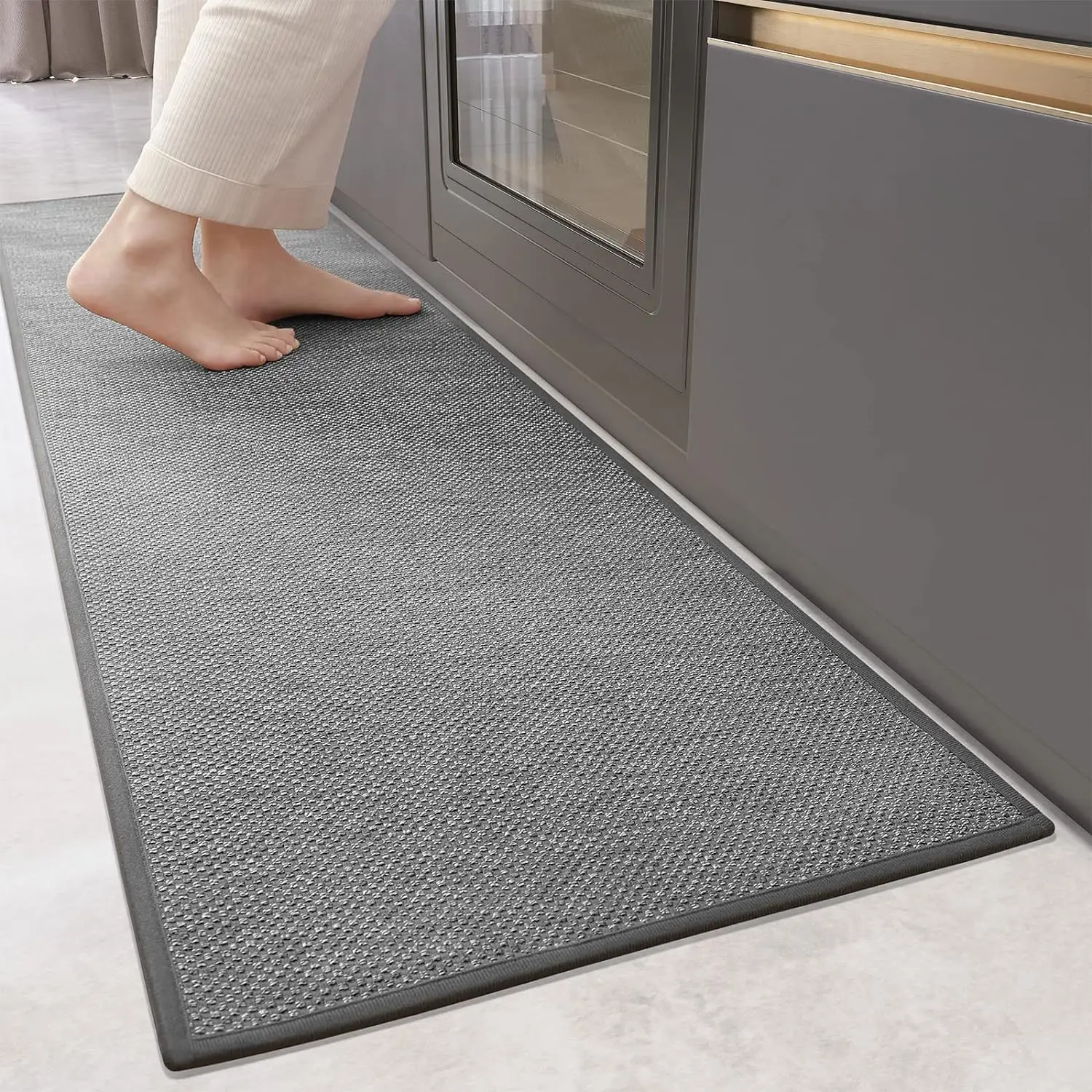 Kitchen Mats For Floor Waterproof Kitchen Rugs And Mats Floor Machine Washable  Mats for Laundry Room Hallway