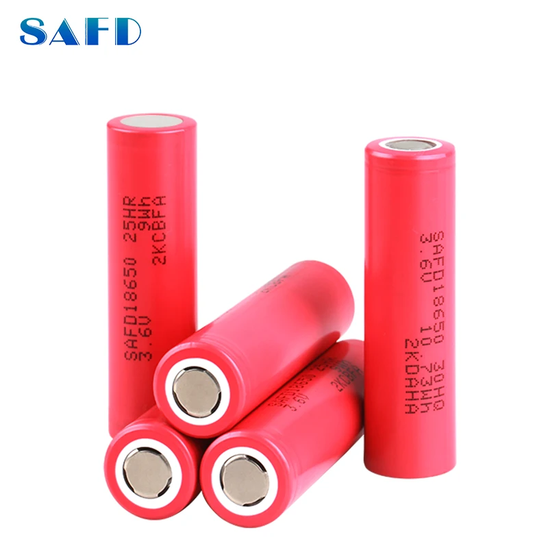 SAFD NCA 25HR 3.7V 2500mAh Original 100% 2450mAh High discharge Lithium Polymer Cell