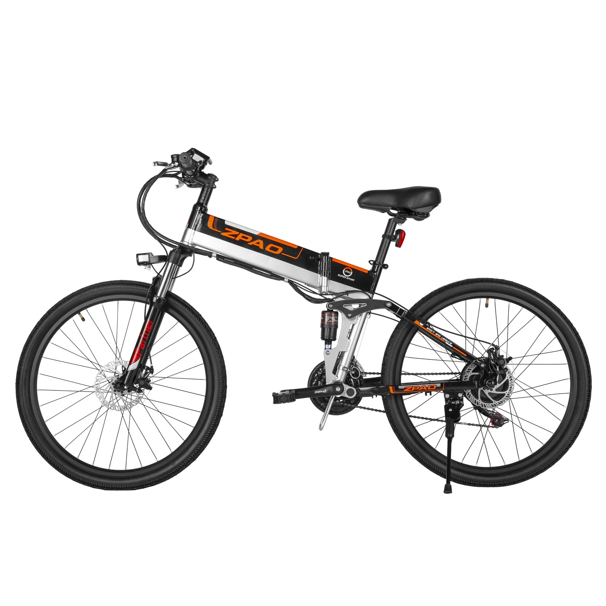 48V 500W Fast Speed Electric Sport Bikes Aluminium Alloy Frame Electric Sportbike Folding Bike Electric With Big LCD Display