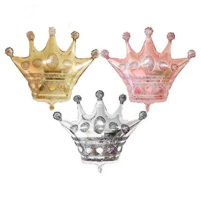 Hot Sale Can Customized Crown Mini Medium Large Size Crown Foil Balloon Celebration Birthday Party Decoration