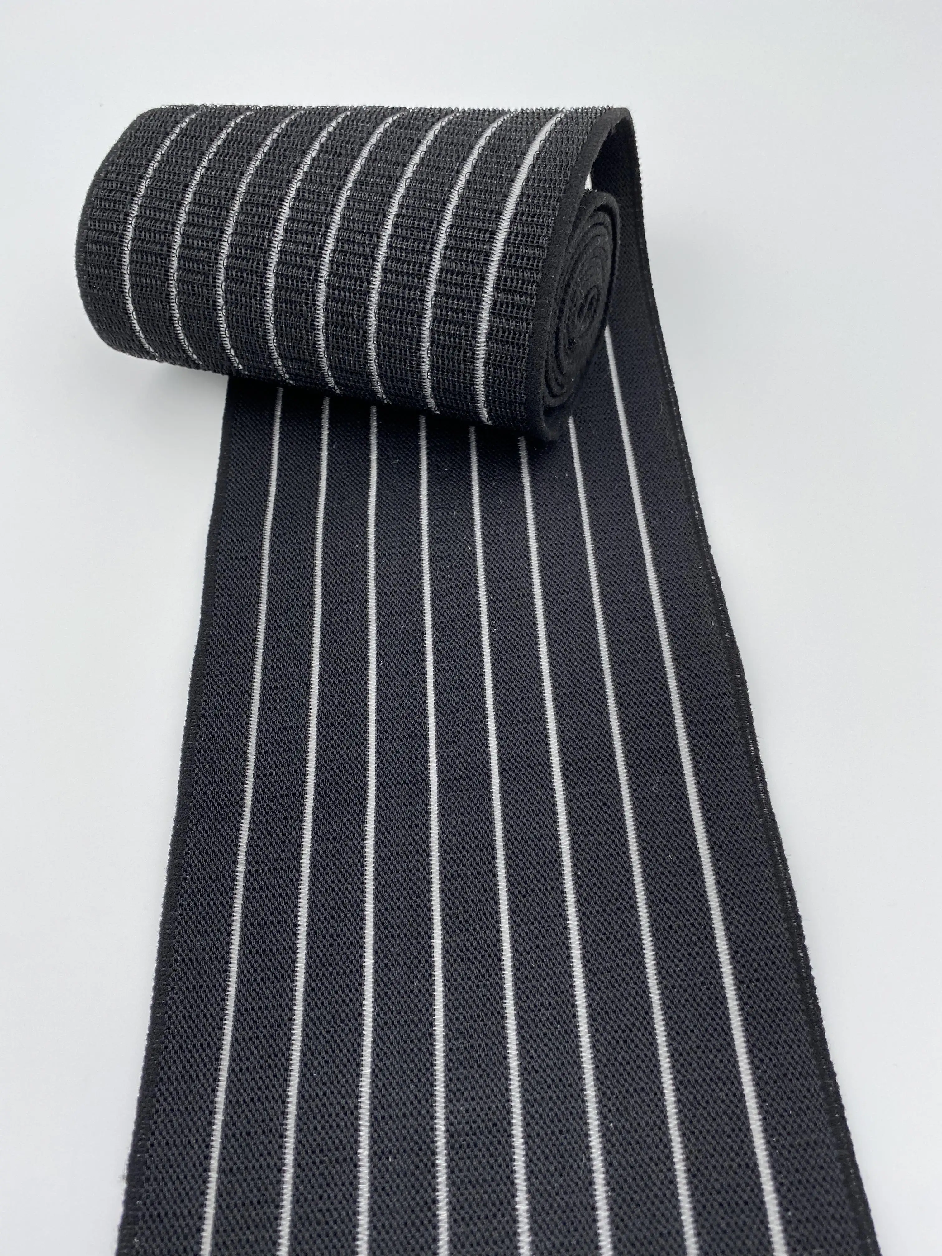 Custom Non Slip Waterproof Flat Belt Elastic Printed Strap Polypropylene Nylon Polyester Spandex Webbing