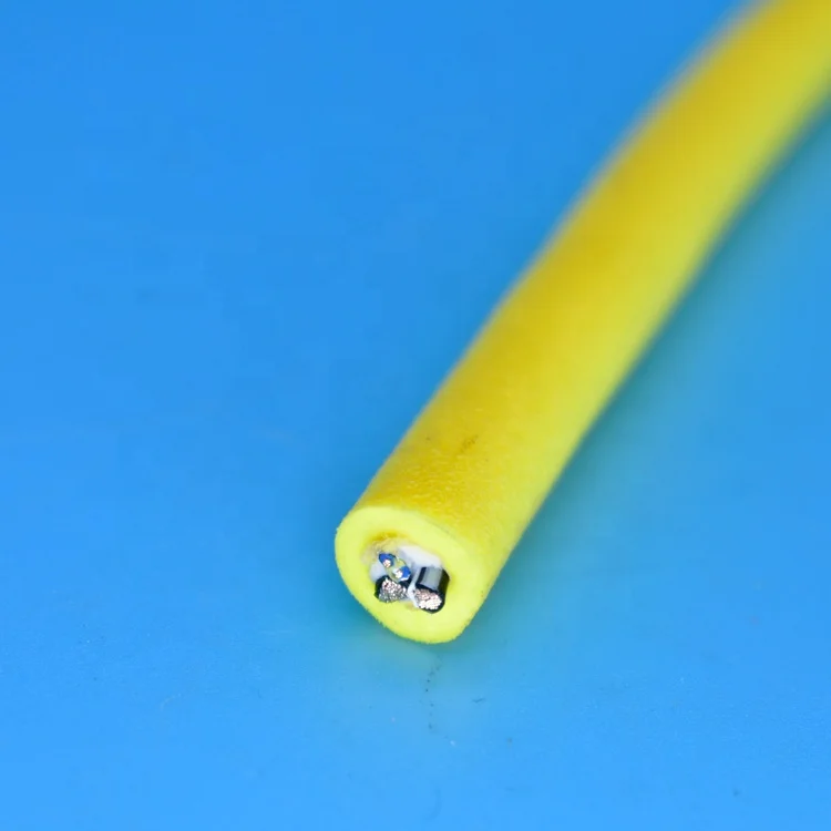 Neutrally buoyant tether ROV underwater drone cable