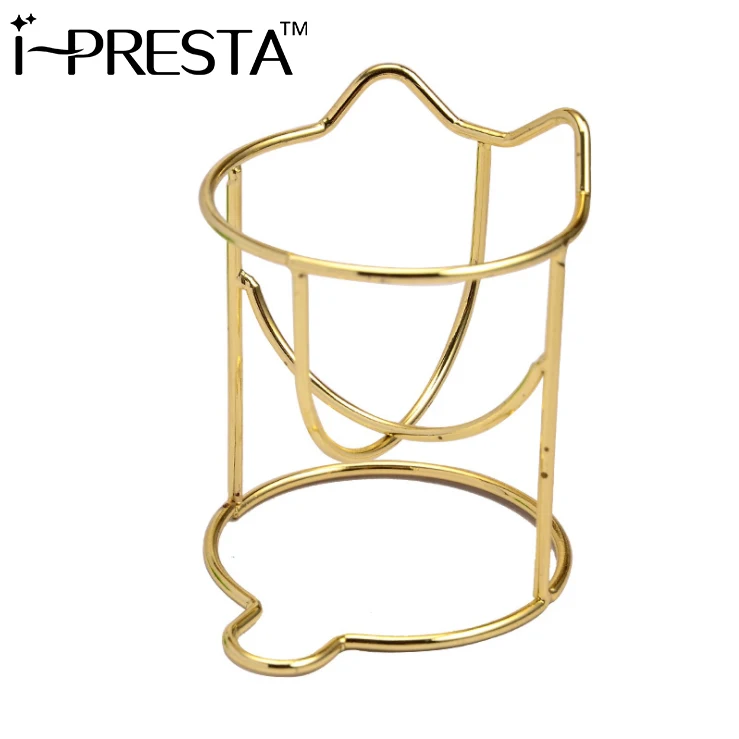 
 IPRESTA, держатель из нержавеющей стали для косметического блендера, поворотный розовый Золотой держатель губки для макияжа  