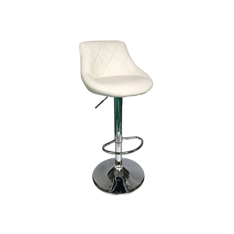 SM-5128 Adjustable Modern Black Swivel PU Leather Barstool with Backrest Hydraulic nail salon bar Manicure chair